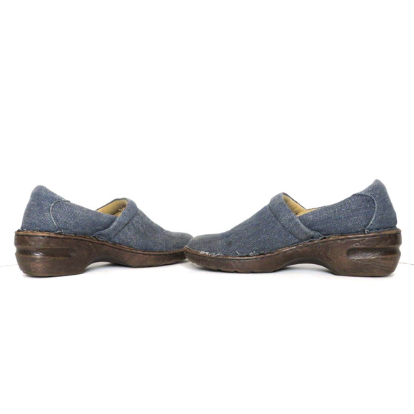 Born Concept BOC Womens Denim Clog Comfort Blue Slip On Shoes C13054 - Size 11 - Picture 5 of 10
